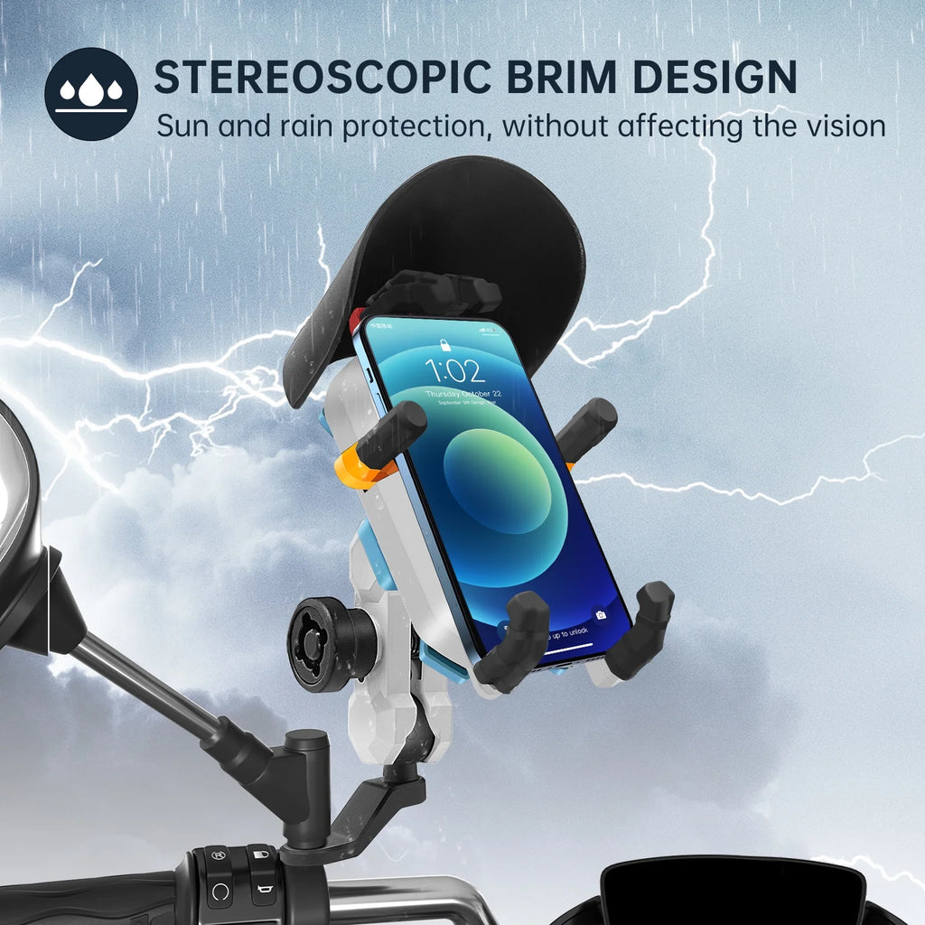 Waterproof Motorcycle Cell Phone Holder with 360° Rotation Z675
