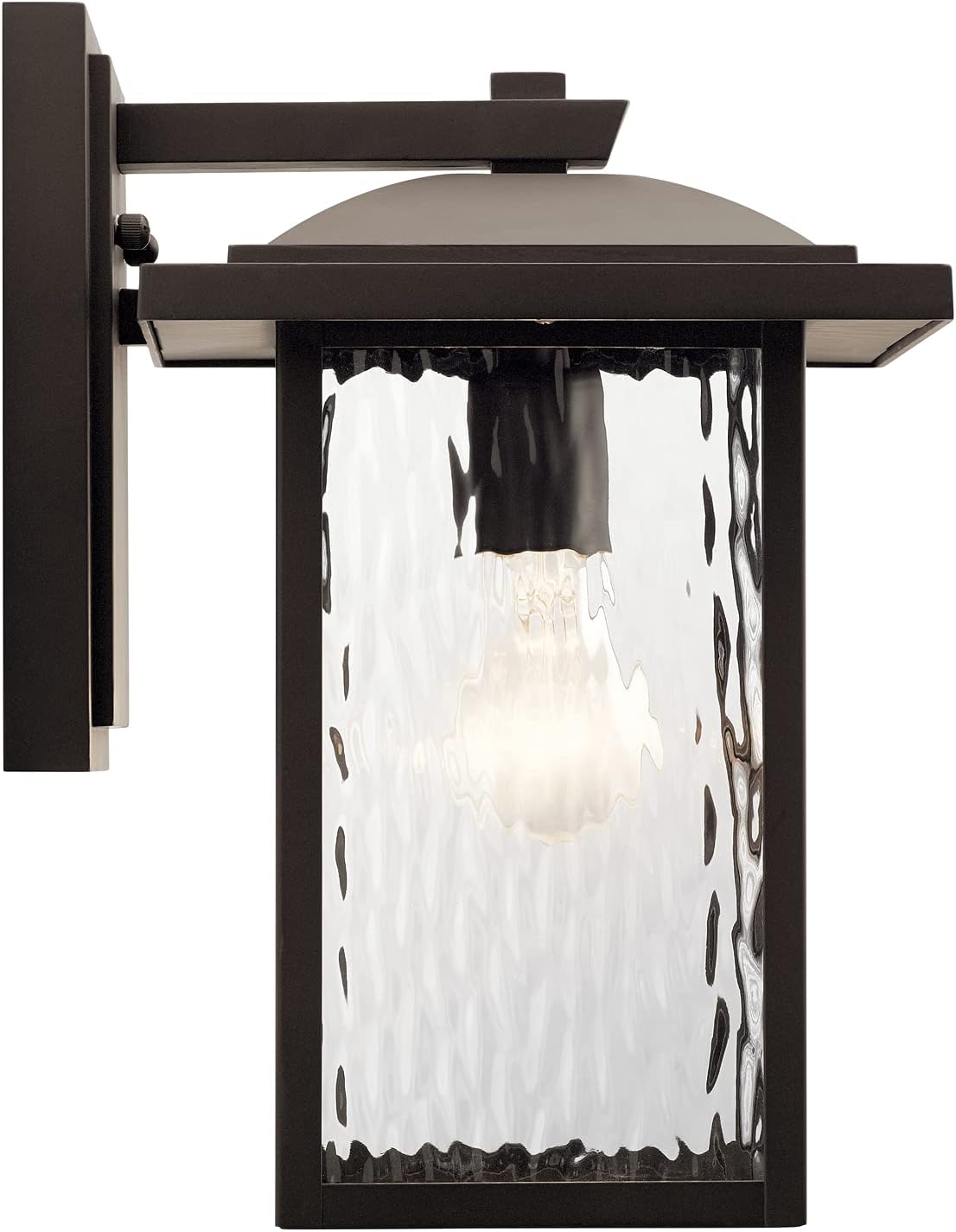 Outdoor Wall Light with Clear Water Glass in Olde Bronze O781
