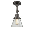 Bronze Semi Flush Mount Light V38127