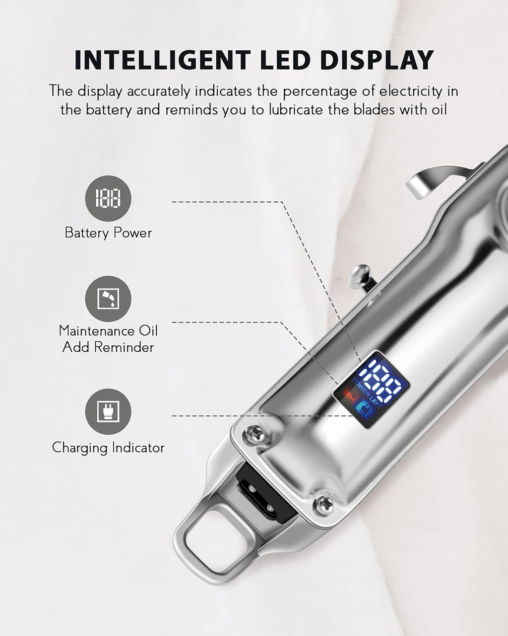 Cordless Hair Clippers and T-Blade Hair Trimmer Barber Kit with Stainless Steel Blades, Pack of 2 I405