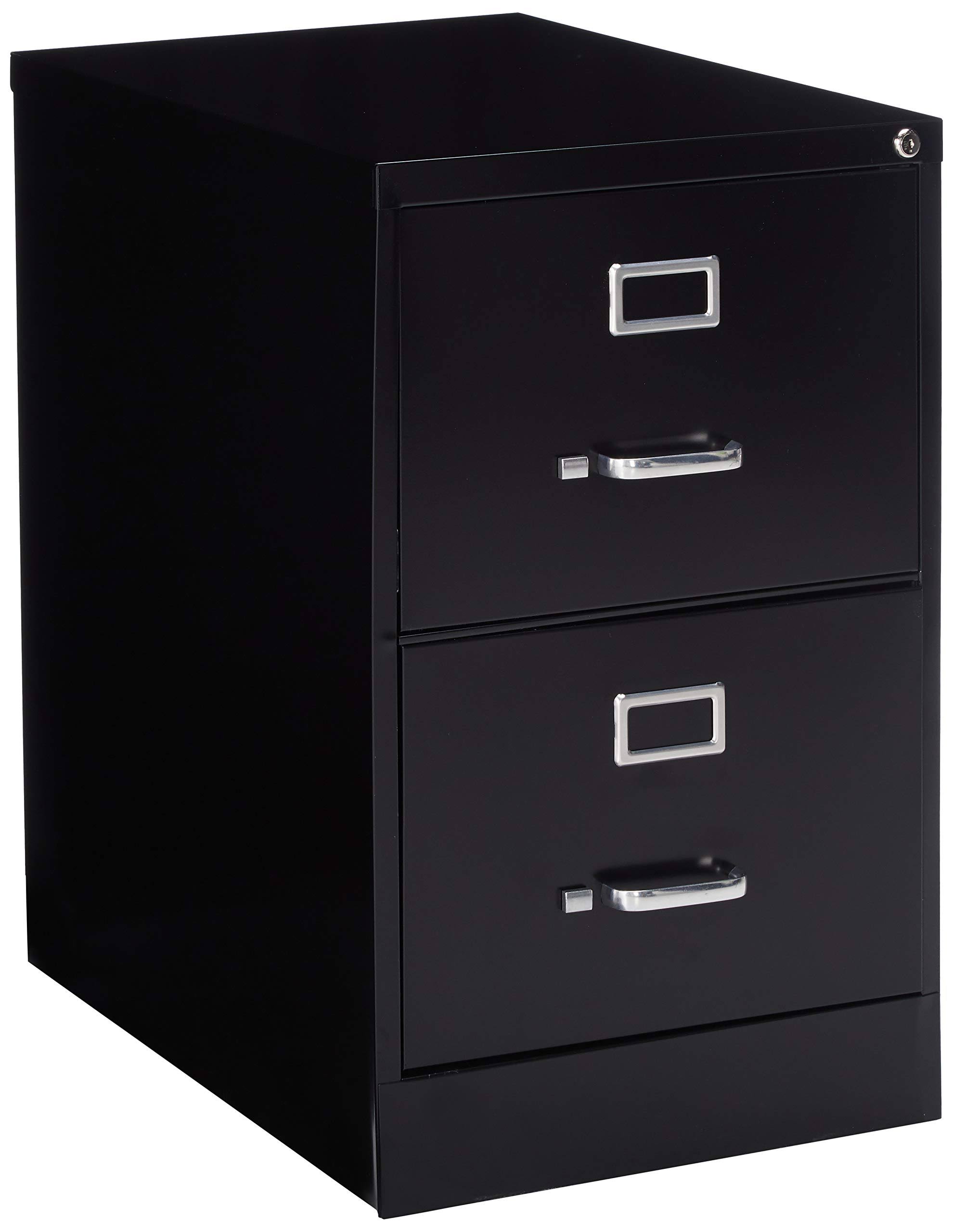 Black 2-Drawer Vertical File Cabinet J3179