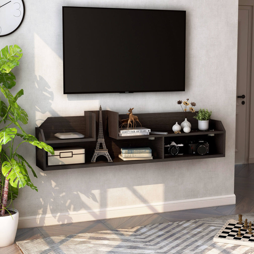 Walnut Wall-Mounted Media Console Z92603