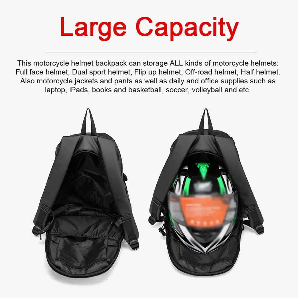 Waterproof Motorcycle Backpack Helmet Bag K643184