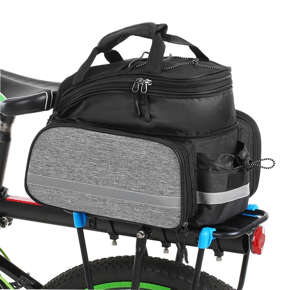 Rear Seat Bag Waterproof MTB Pannier Bag With Rain Cover W172