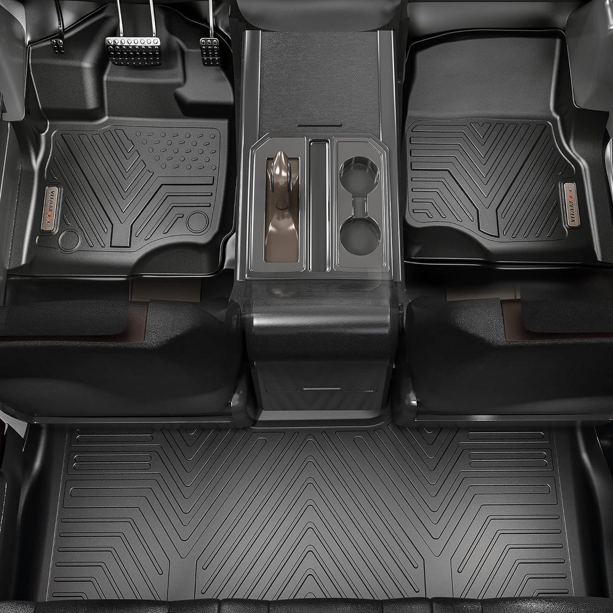 Black TPE Floor Liner Car Mats C1869