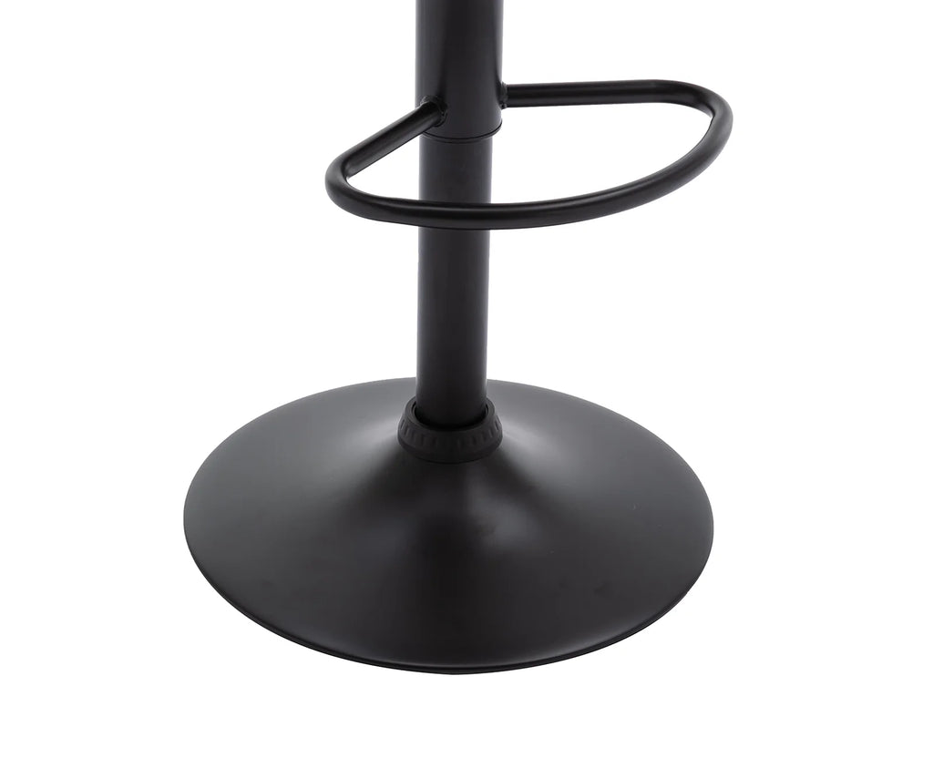 Grey Faux Leather Swivel Bar Stools Set of 2 O8679