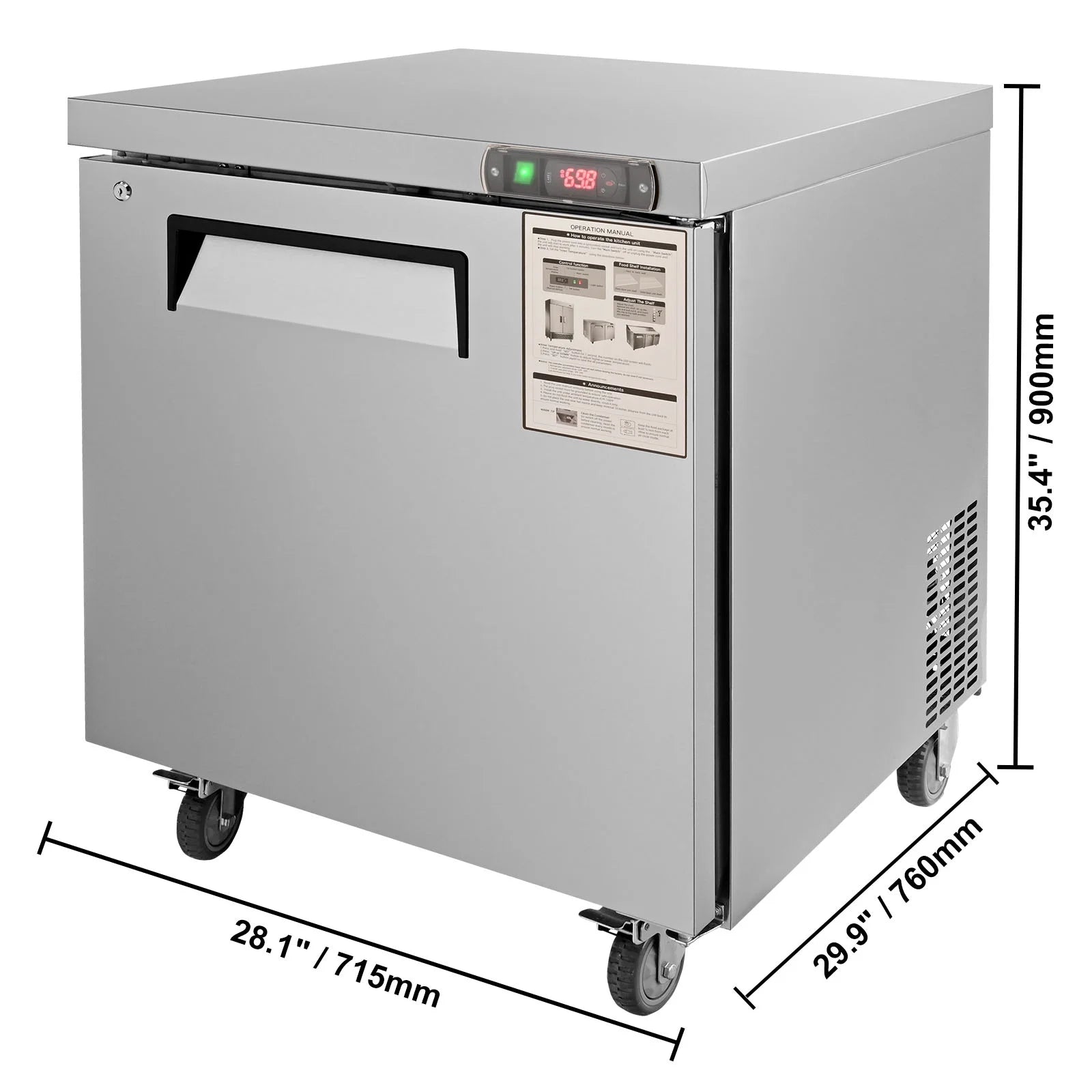 28" Wide Refrigerated Prep Table with 1 Door R465029