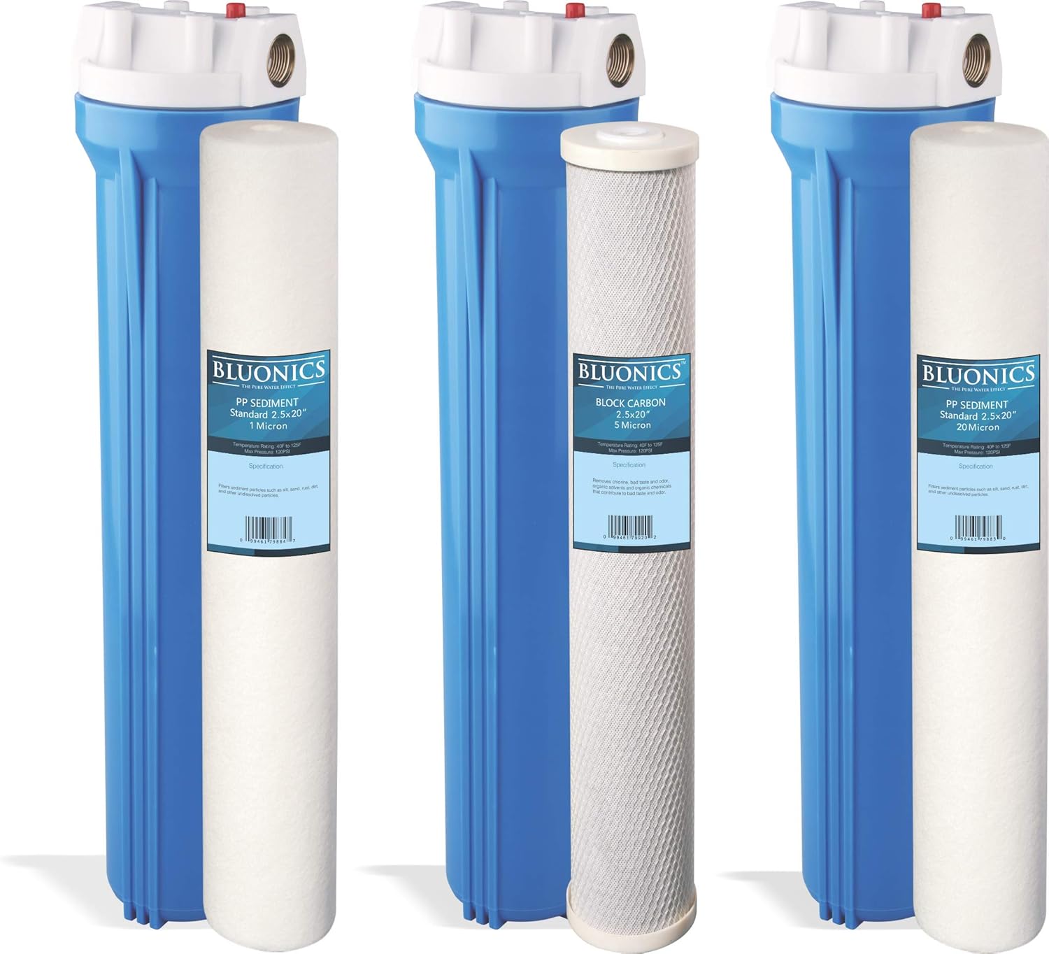 55W UV Ultraviolet Whole House Water System with Sediment and CTO Carbon 2.5x20 R86970