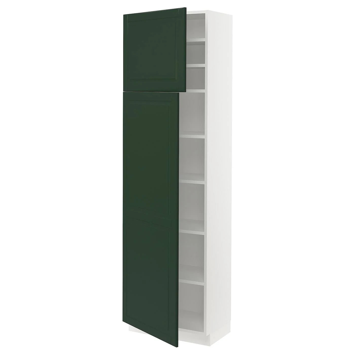 White High Cabinet with Shelves and 2 Doors F608
