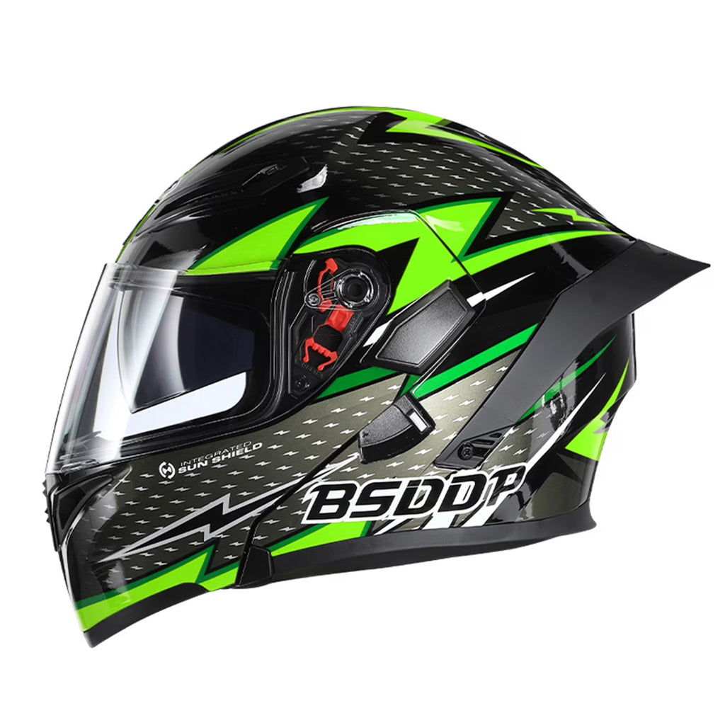 Motorcycle Helmet Dual Visor Flip up Full Face Helmet F65888