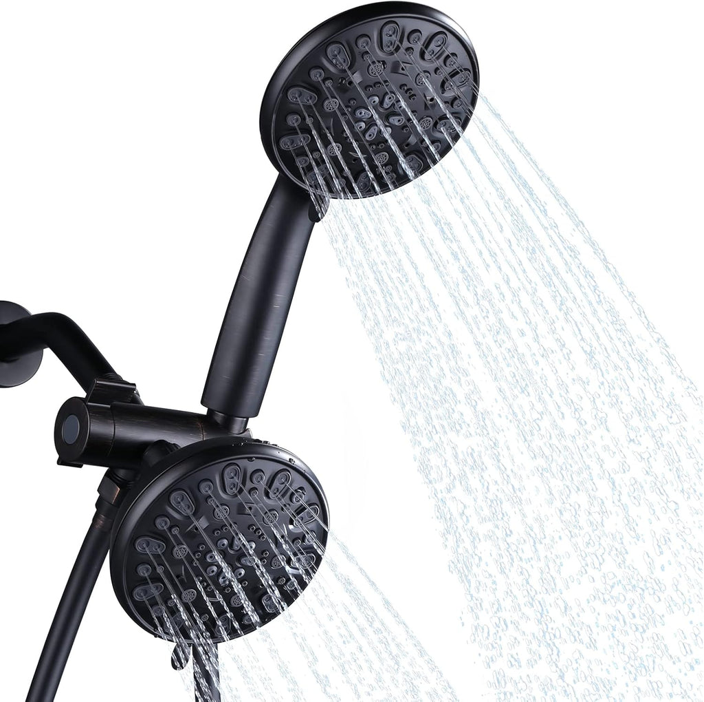 Dual Oil-Rubbed Bronze 2 in 1 Shower Head with Hose, Pack of 2 P842254
