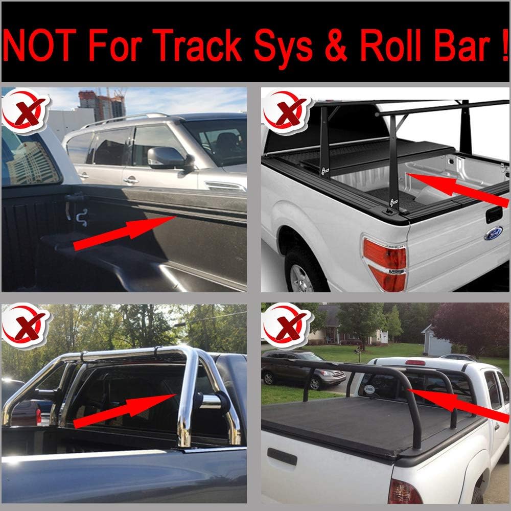 Soft Roll Up Tonneau Cover for 2015-2021 GMC Canyon Pickup 5.2ft Bed R165436