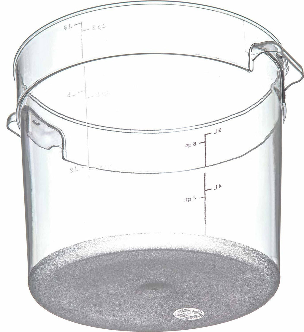 Clear 6 Quart Polycarbonate Round Container X4925