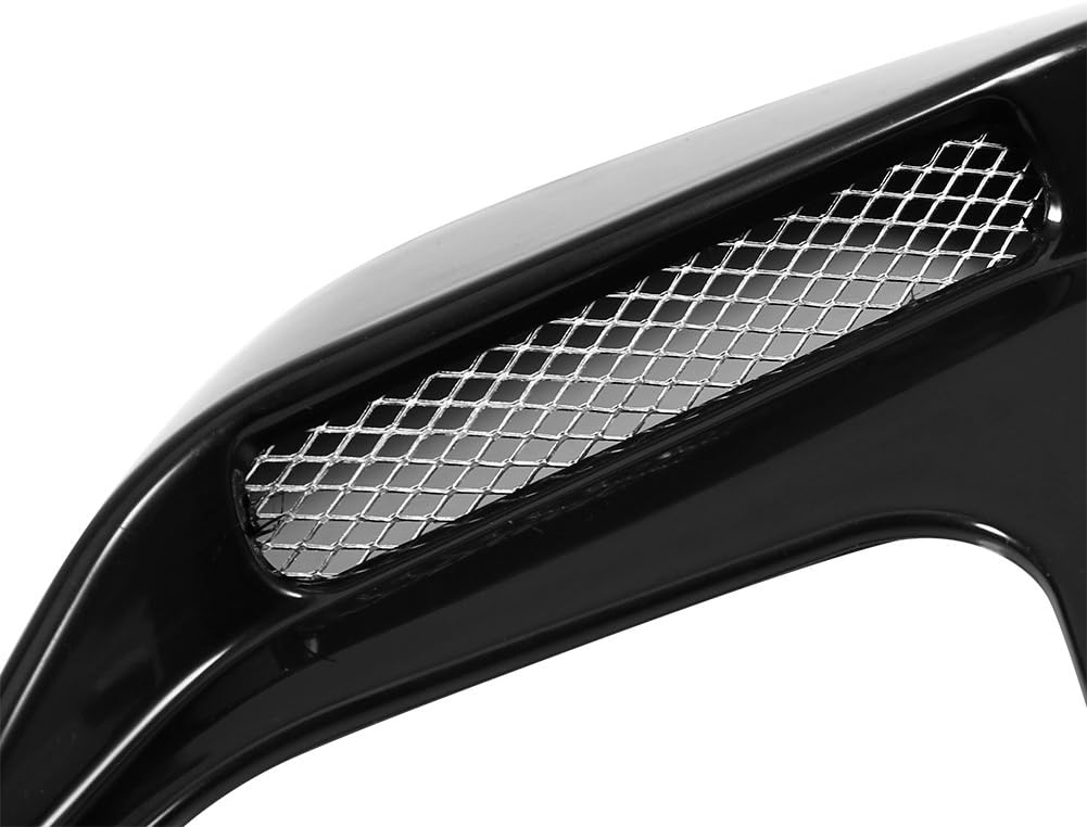 Black Pack of 2 Car Hood Air Flow Vent Sticker Cover L9739