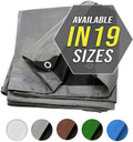 White Heavy Duty 20X35 Waterproof Poly Tarp Cover W7587