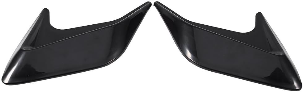 Black Pack of 2 Car Hood Air Flow Vent Sticker Cover L9739