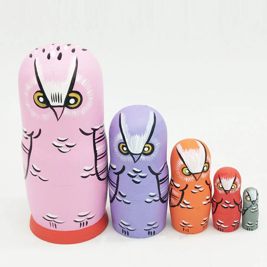 5Pcs/Set Wood Matryoshka Dolls T363156