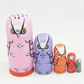5Pcs/Set Wood Matryoshka Dolls T363156