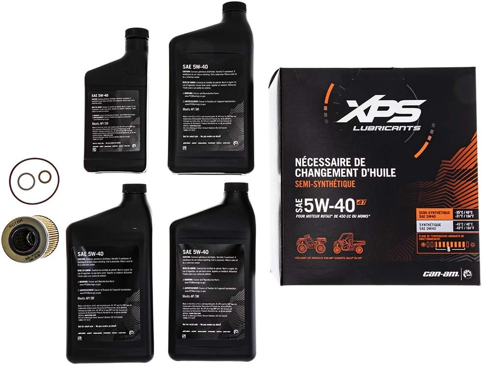 Can-Am Off-Road 4T 5W-40 Synthetic Blend Oil Change Kit Pack of 2 I492