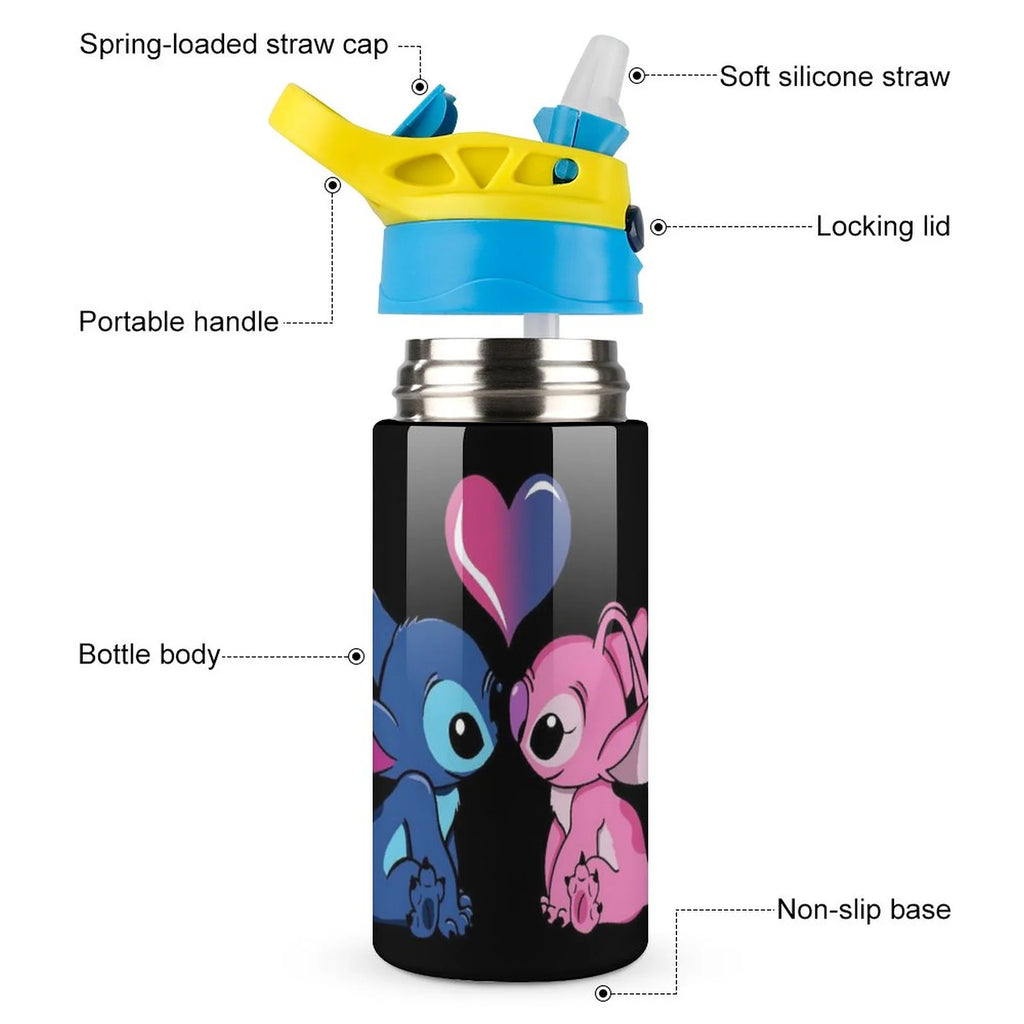 Stainless Steel Vacuum Insulated Water Bottle With Straw P53388