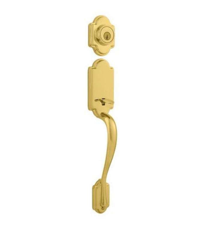 Antique Brass Exterior Handleset D4822
