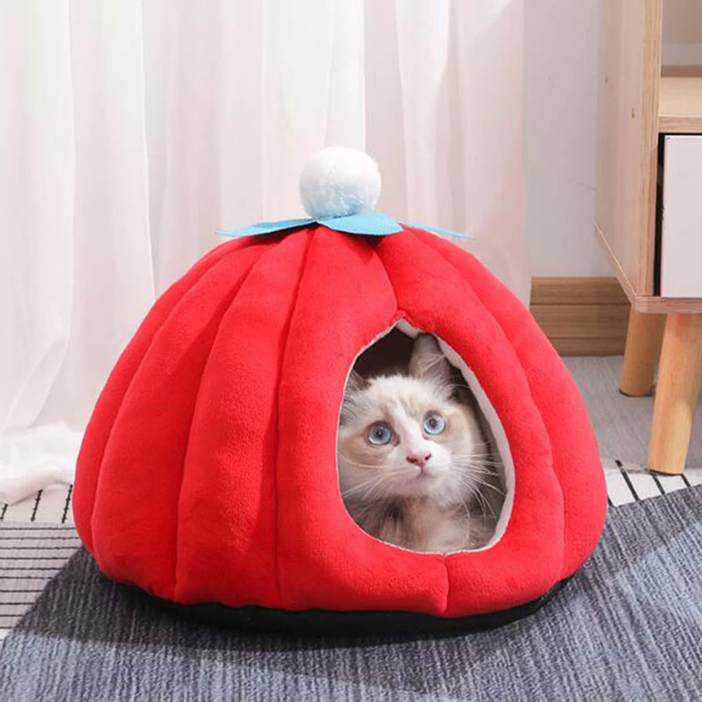 Cat Bed Igloo Pet Bed Cat House Hut Kitten Bed Hideaway Small Dog Tent Bed P852