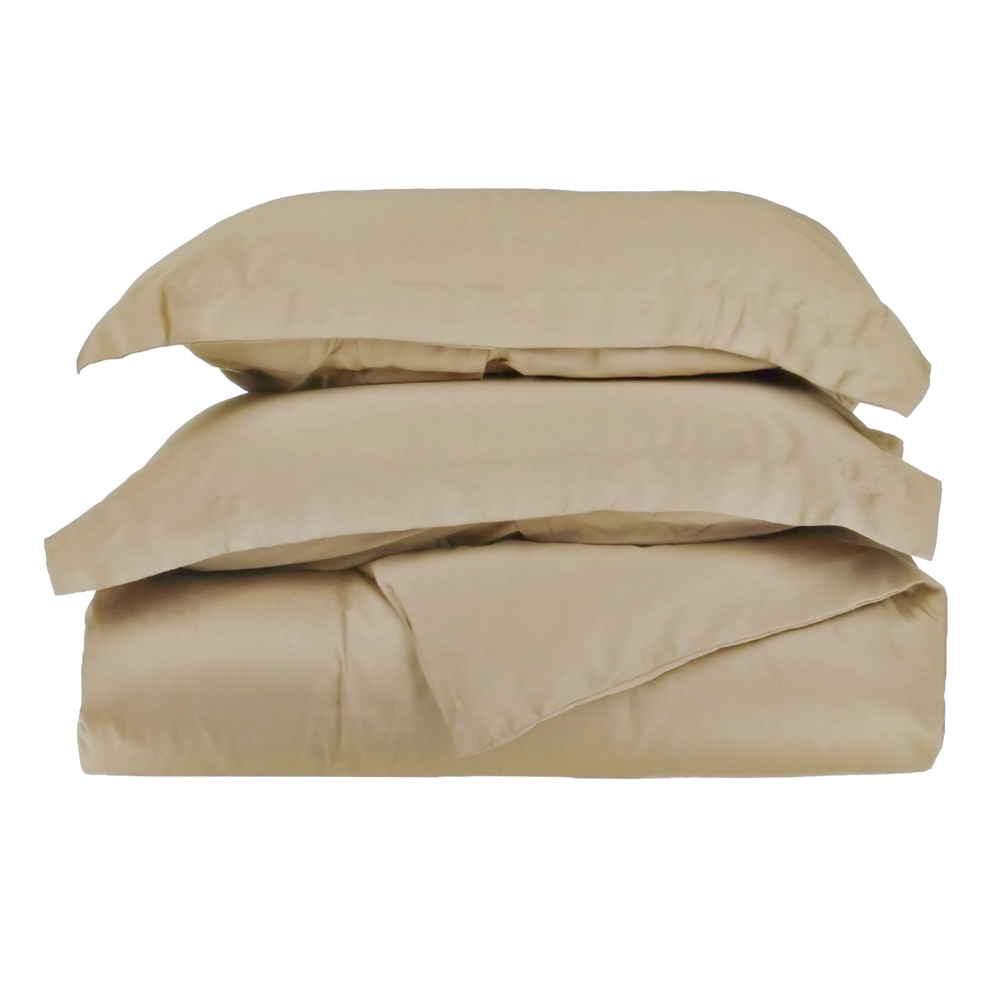 King Blue Cotton Duvet Cover Set Z379519