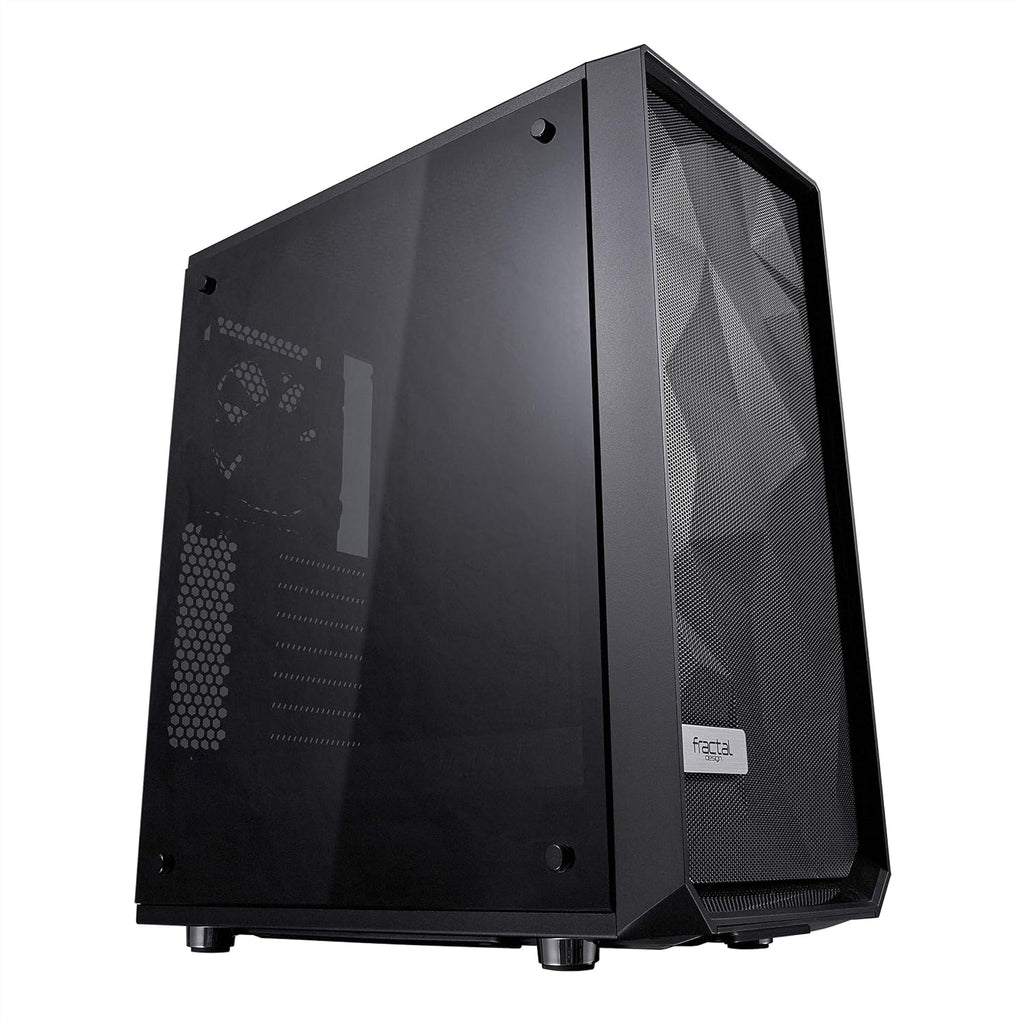Compact Computer Case with Tempered Glass and 2X Fans S490386