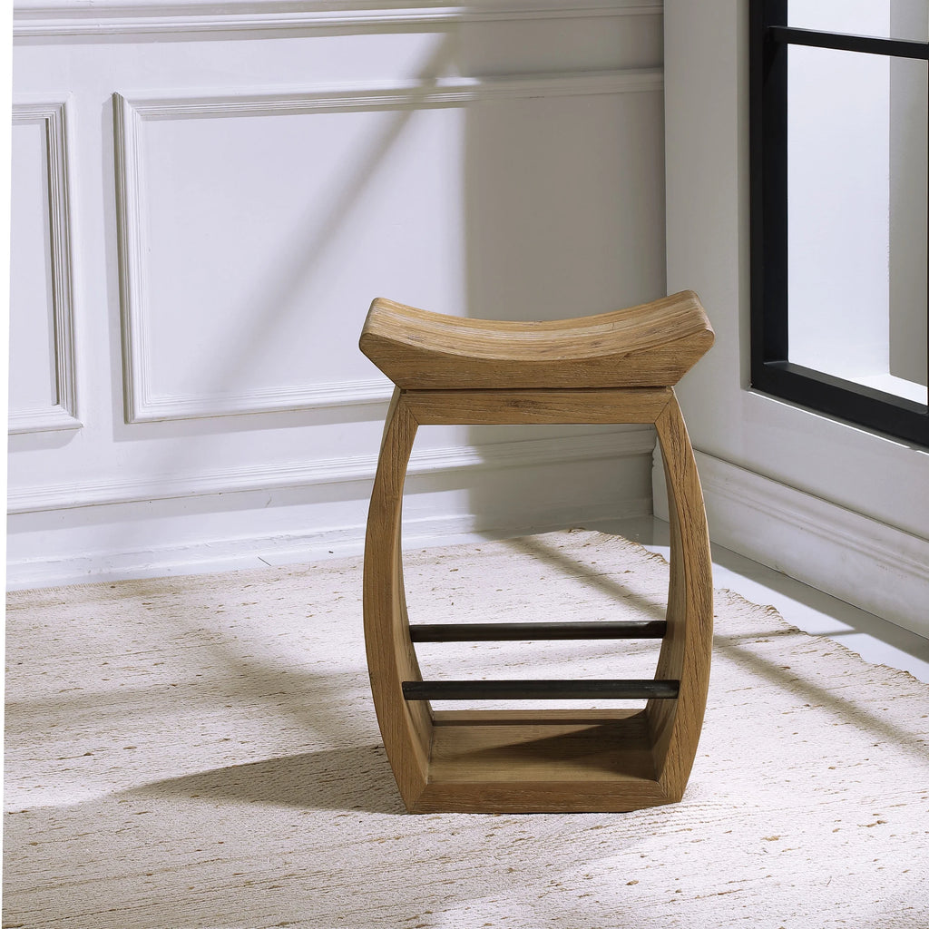 Modern Wood Counter Stool Y843893