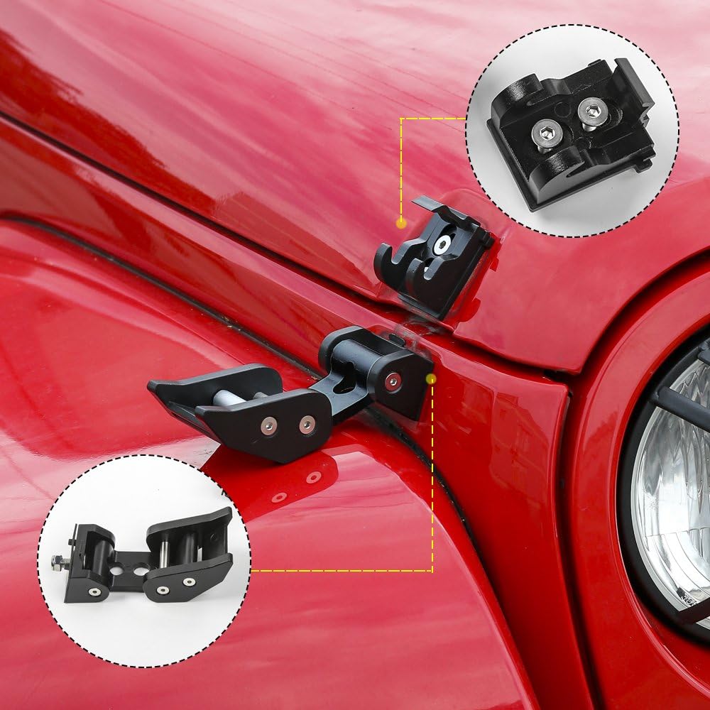 Black Stainless Steel Hood Catch Kit Pack of 2 X538