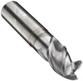 Carbide Corner Radius End Mill, TiCN Finish, 3-Flute P127