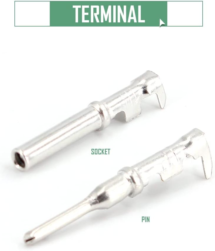 2 Pin DT Connector Kit Waterproof Electrical Connectors Solid Contacts Heavy Duty 16-20 AWG 4Pcs P2326