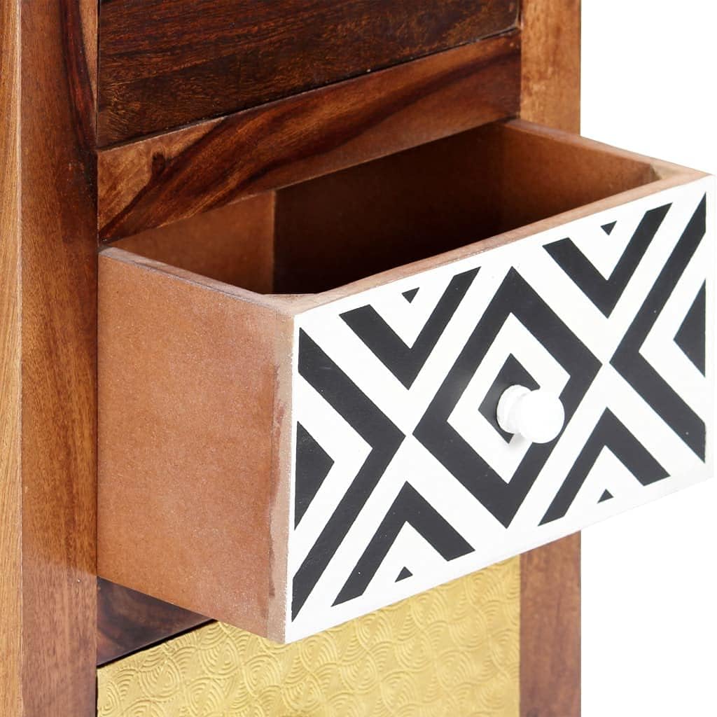 Solid Sheesham Wood Side Cabinet P327