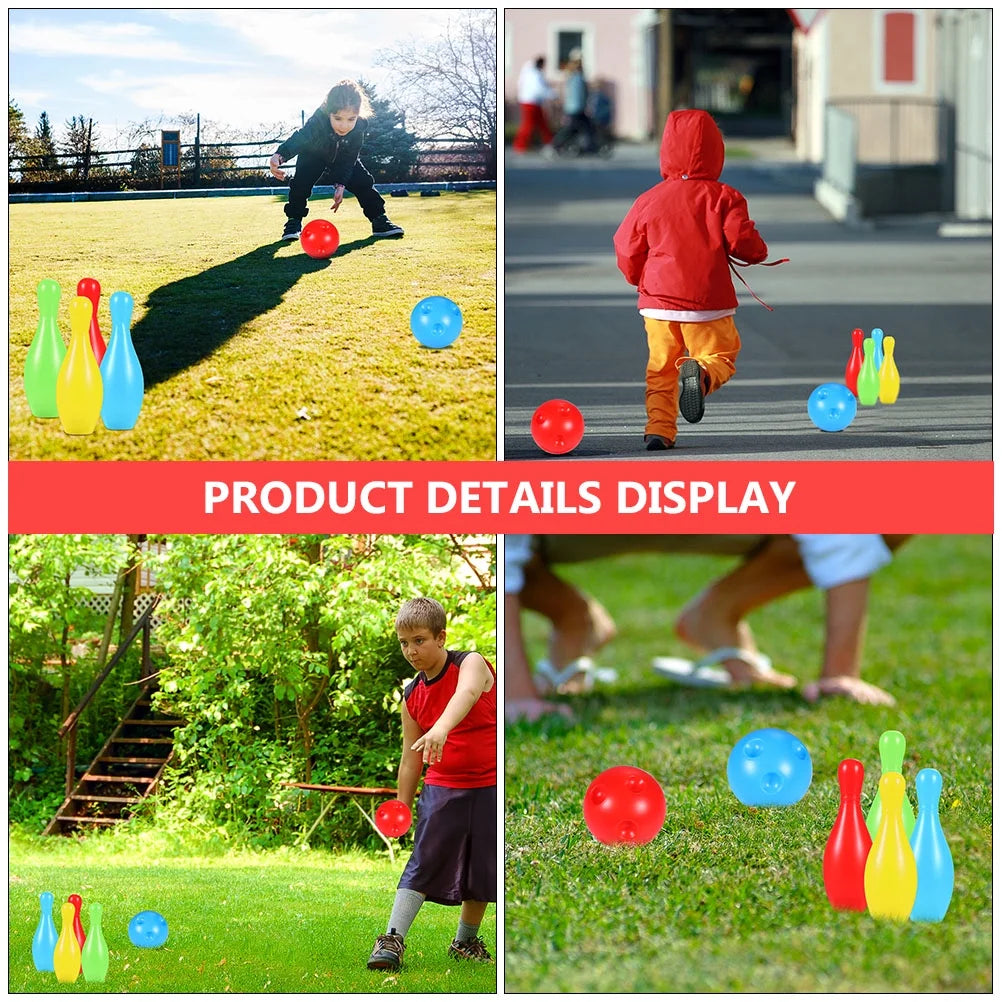 Bowling Game Set Kids Toys Indoor Outdoor J16630