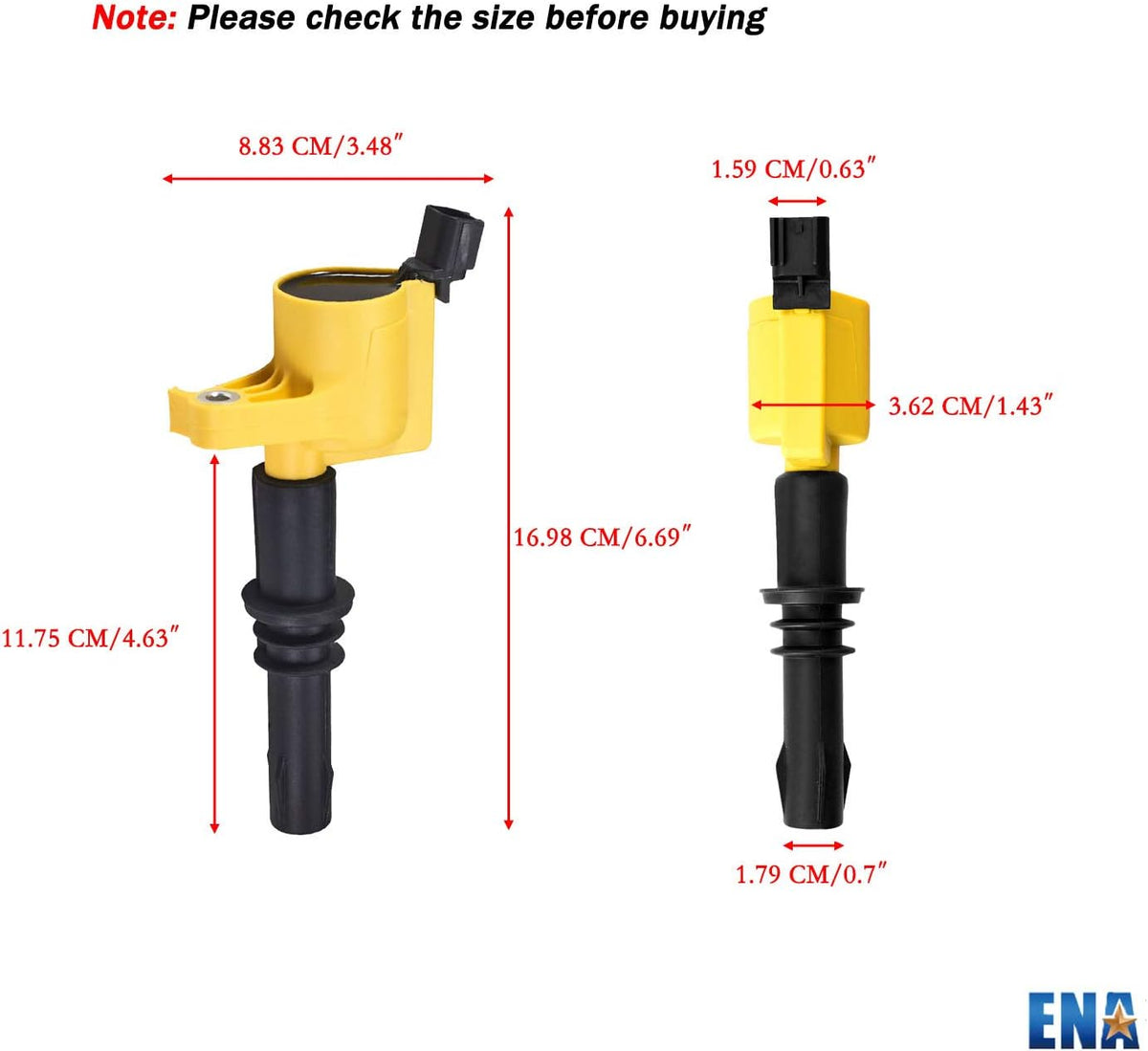 Heavy Duty Set of 8 Ignition Coil Pack Replacement for Ford Mercury Lincoln V8 V10 4.6L 5.4L 6.8L U8002