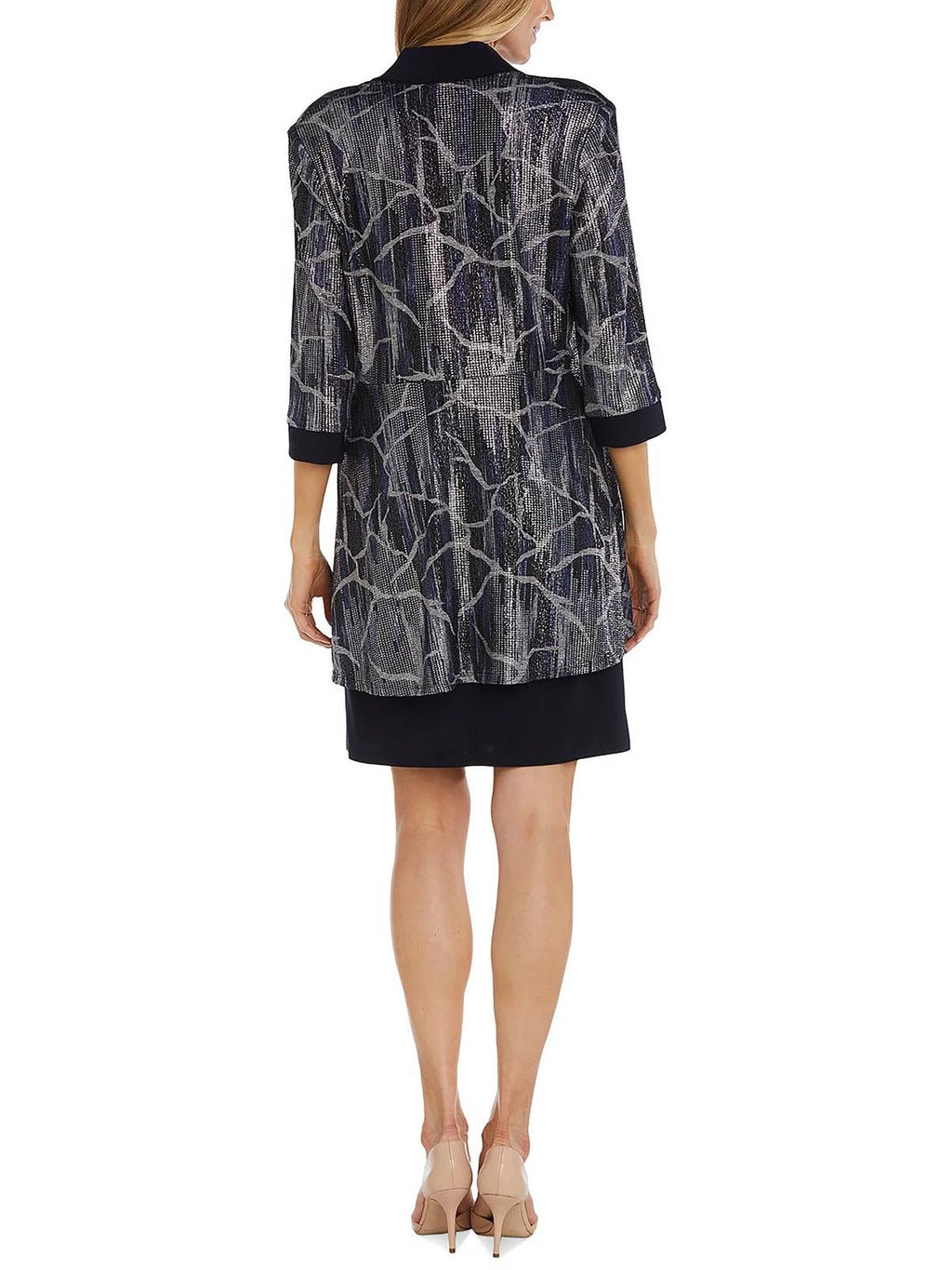 Printed Jacket Two Piece Dress L849