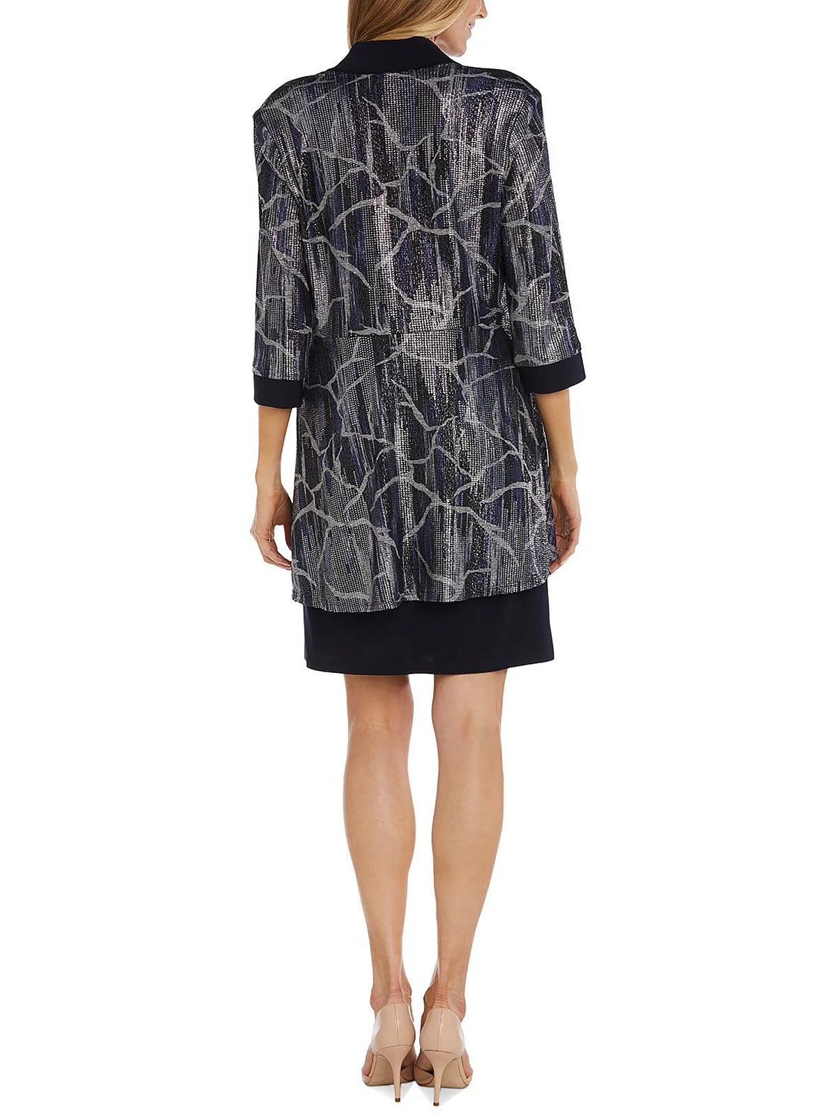 Printed Jacket Two Piece Dress L849