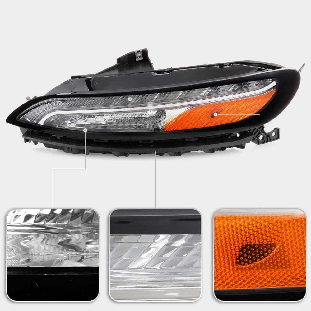 Left Right LED DRL Signal Lamps Assembly Set R193