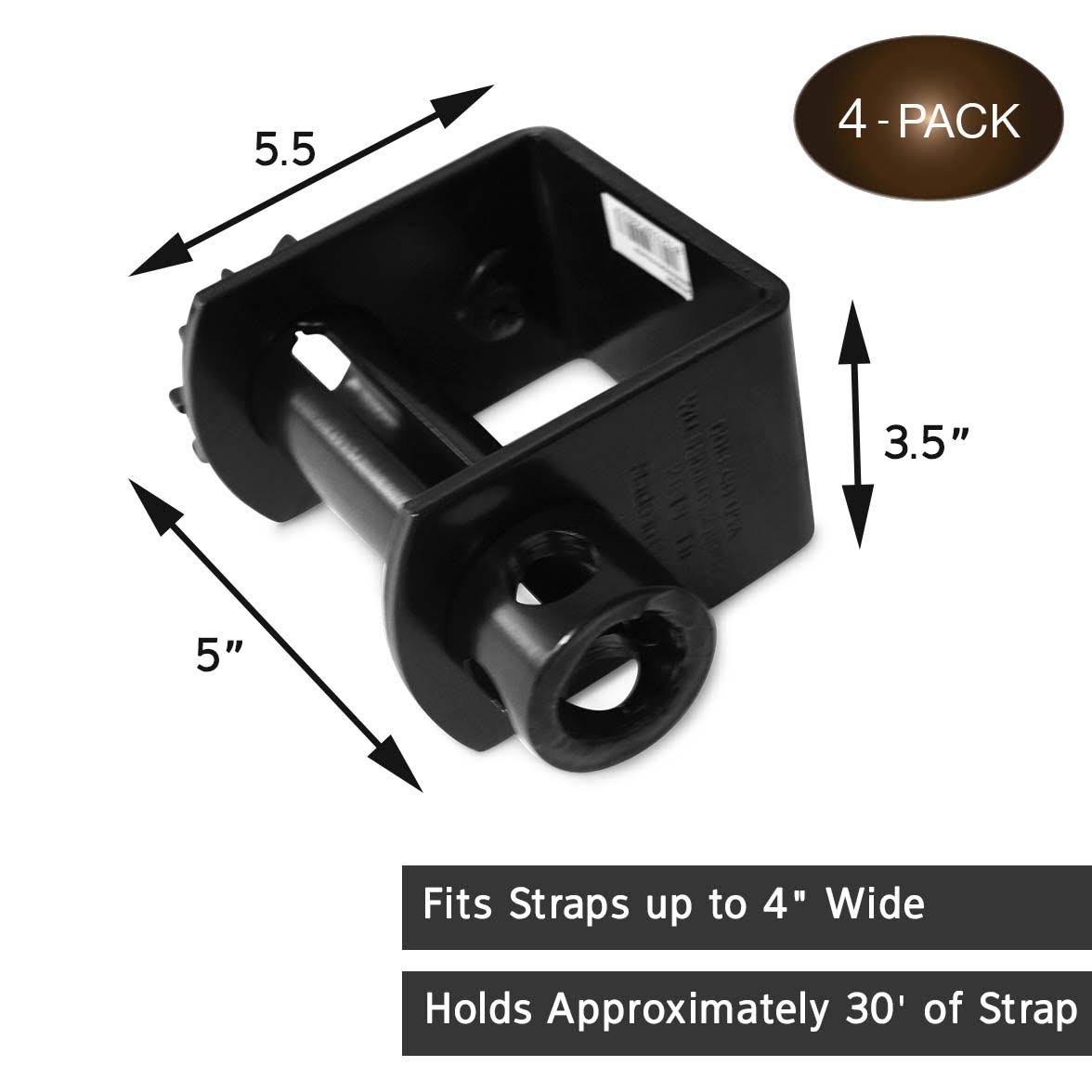 4 Pack Weld-On Winches for Flatbed Trailer X51392