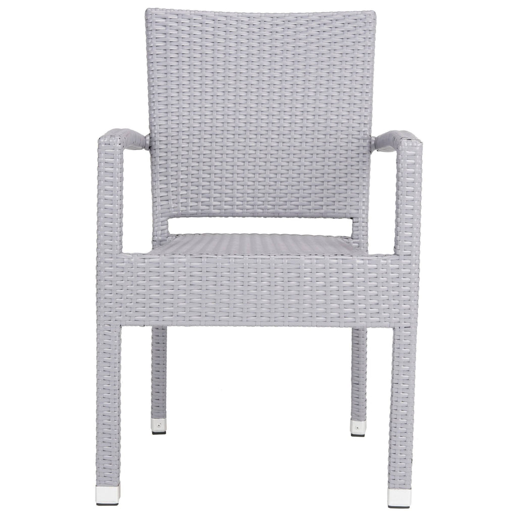 Stacking Arm Chair Grey Set of 2 K529652