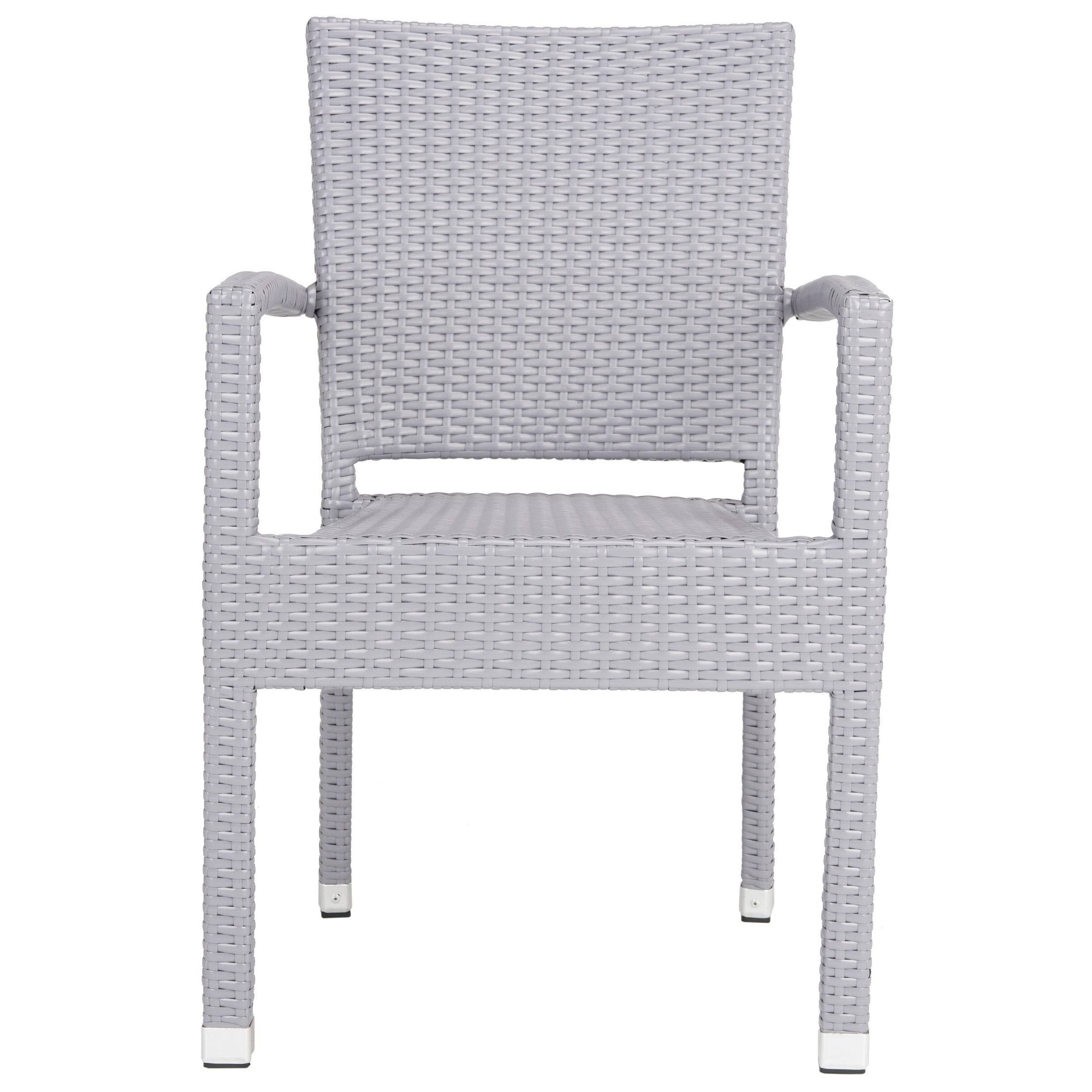 Stacking Arm Chair Grey Set of 2 K529652