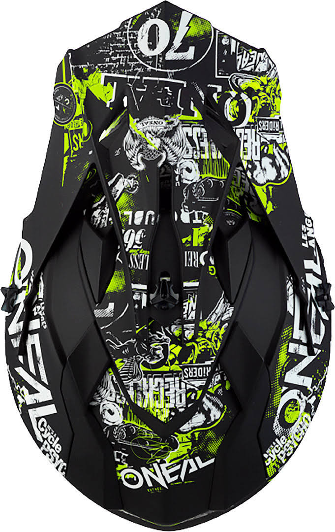 Large Black/Neon Yellow Youth Racing Helmet G69084