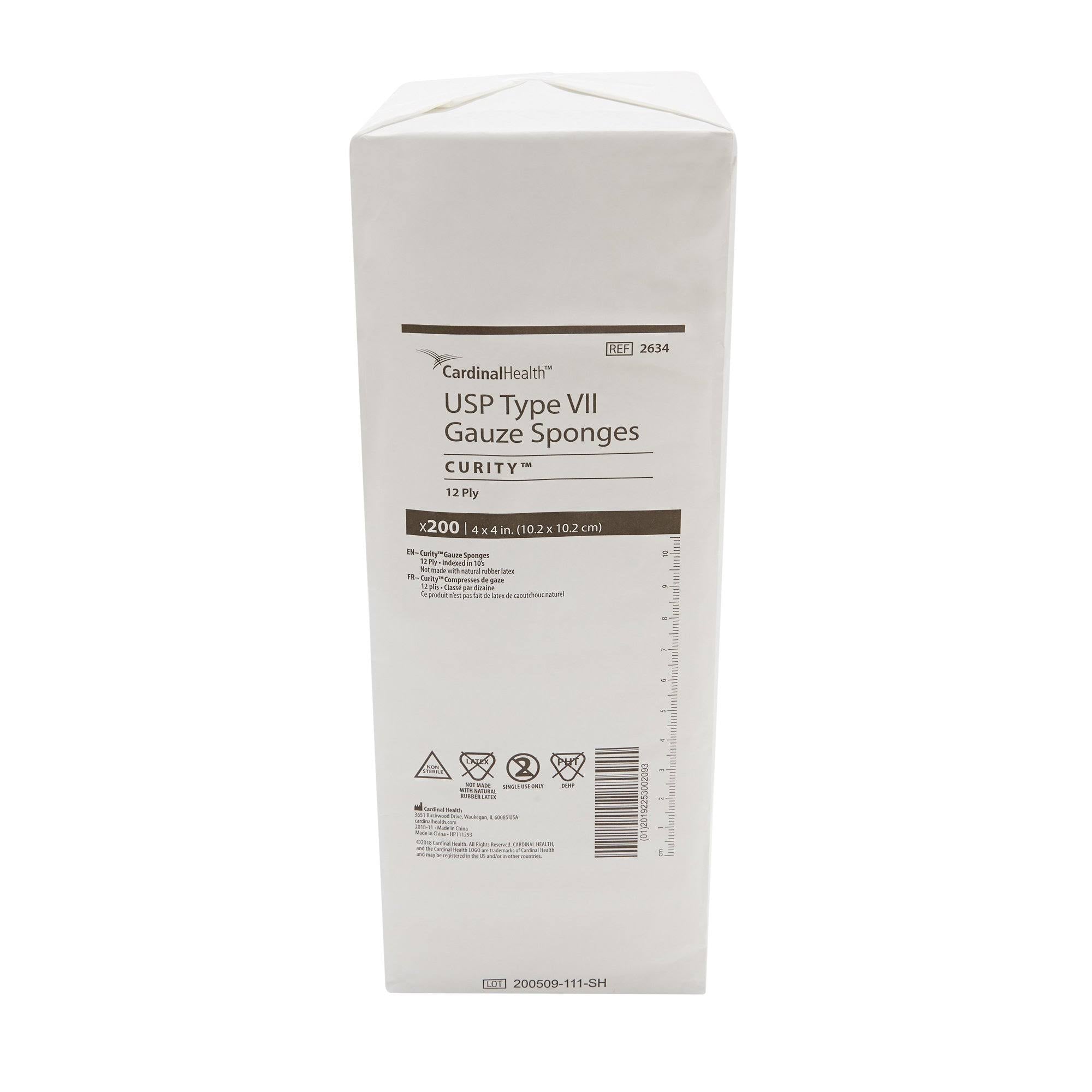 Sterile 12-Ply Gauze Pad 4x22 x 8 W4016