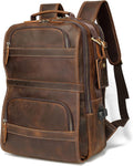 Vintage Genuine Leather Laptop Backpack U395