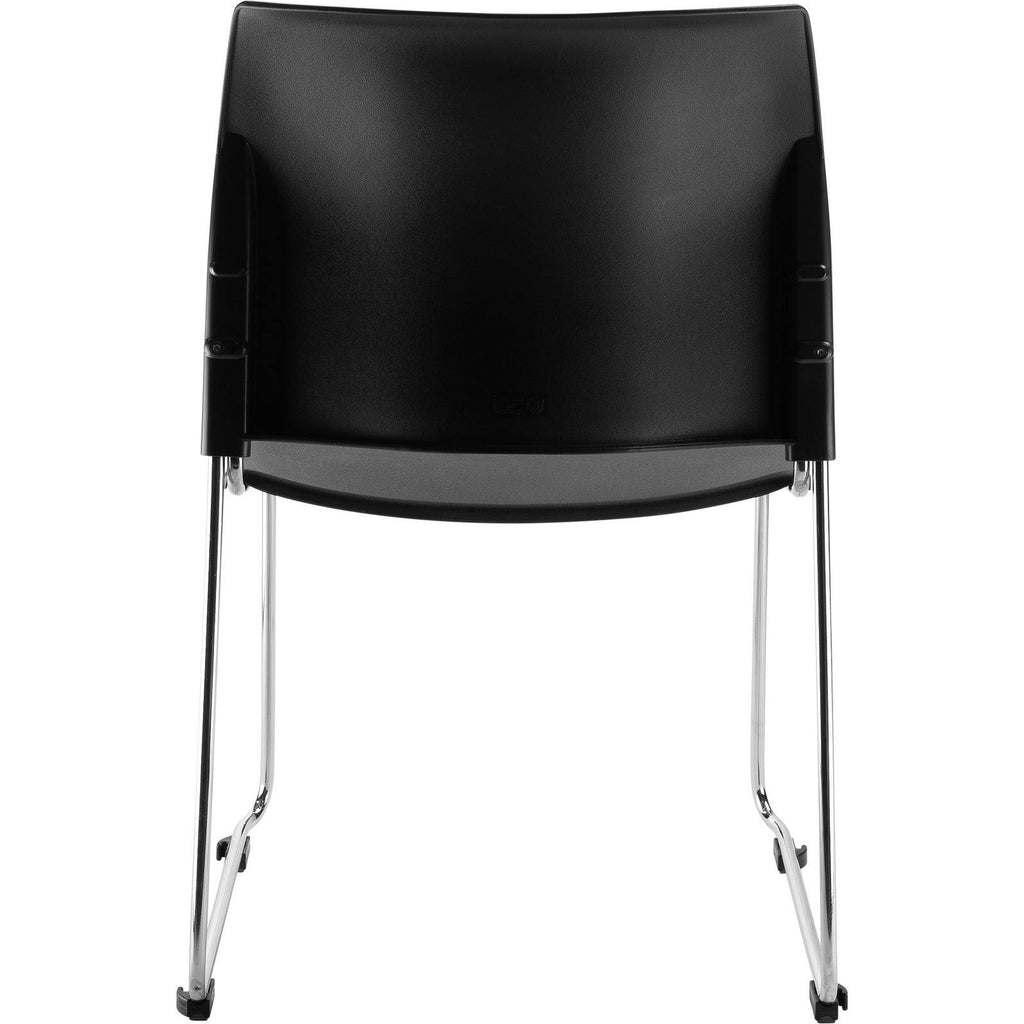 Black All Plastic Cafetorium Chair, 4 Pack O608061