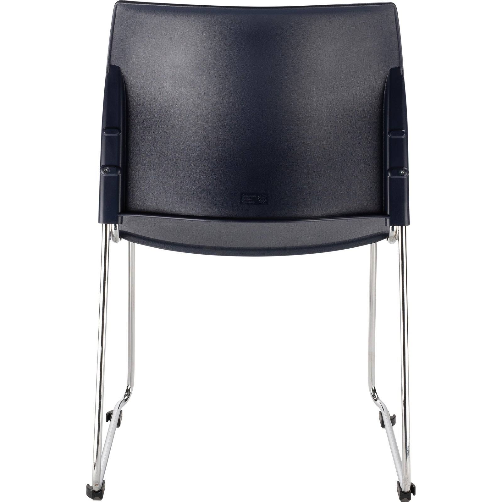 Black All Plastic Cafetorium Chair, 4 Pack O608061