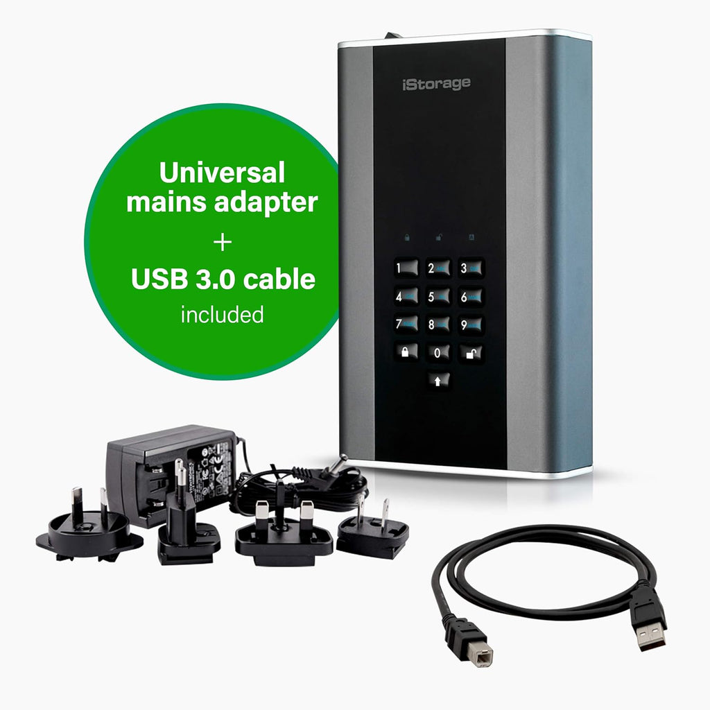 4TB Secure Encrypted Portable Desktop Hard Drive H193