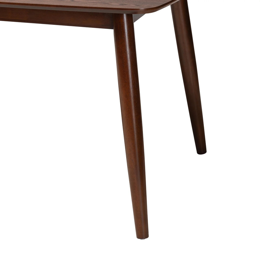 Walnut Brown Finished Wood Dining Table S846