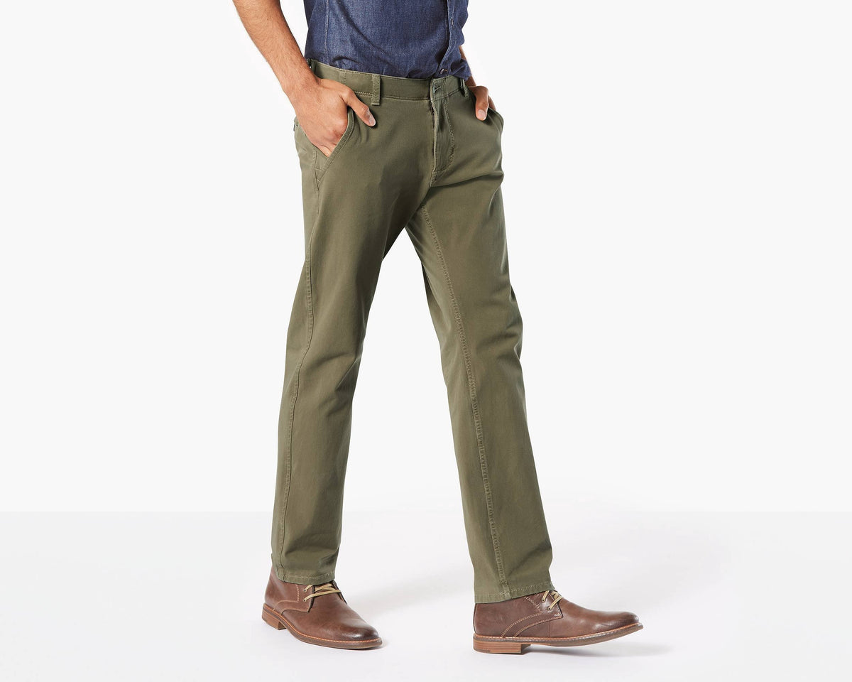 Slim Tapered Fit Olive 34 32 Pants C81717