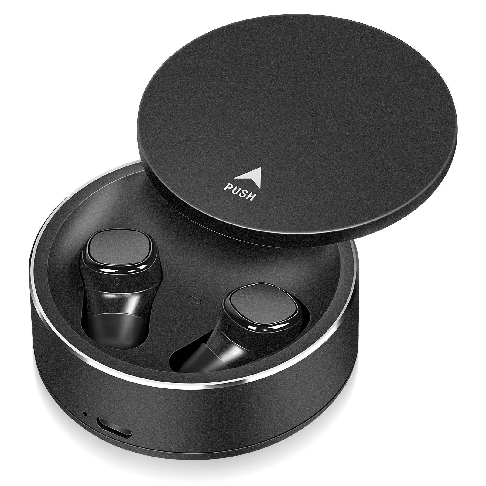 True Wireless Earbuds IPX5 Waterproof Touch Control with Mic - Black N884